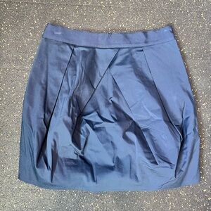 Elegant Navy Blue Bubble Skirt